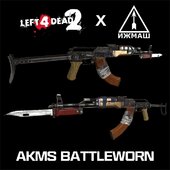 AKMS de Battleworn Mod Porteado de Left 4 Dead 2